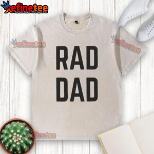 Official Alysa Liu wearing a Rad Dad washed t-shirt, showcasing a stylish casual look with a confident smile.
