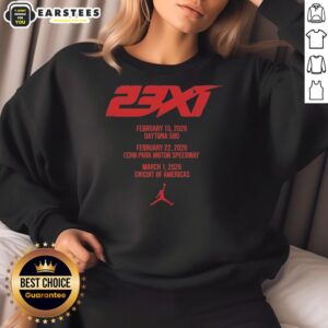 Good 23xi Racing NASCAR Tour 2026 Sweatshirt featuring bold graphics and comfortable fit for racing fans.