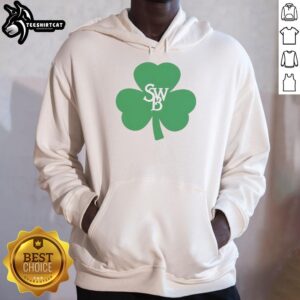 Official SWB Clover Lucky St Patrick's Day T-Shirt - Image 2