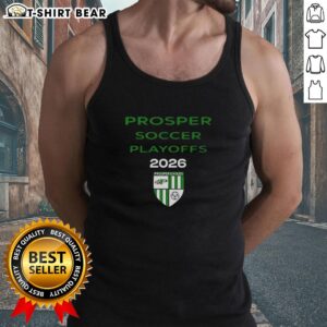 Prosper Eagles tank top for 2026 Top Prosper Soccer Playoffs, featuring team colors and logo, perfect for fans.