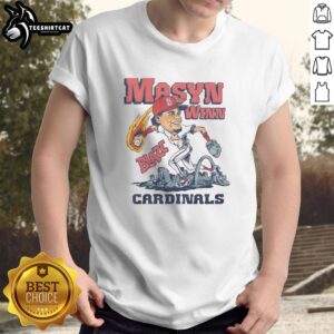Pretty Cardinals Masyn Winn Blaze T-Shirt featuring vibrant colors and stylish design for fans of St. Louis Cardinals.