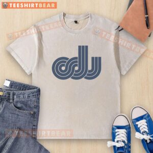 Vintage washed t-shirt featuring the 1973 Old Dominion logo, perfect for retro style and casual wear enthusiasts.