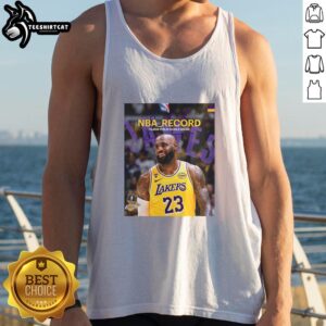 Premium King James tank top featuring LeBron James, celebrating his record of 15,838 field goals in NBA history.