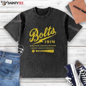 Vintage washed t-shirt featuring the defunct Bridgeport Bolts baseball team from Connecticut.