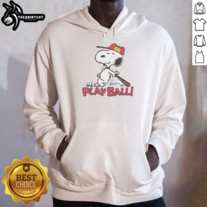 Hot Peanuts Snoopy Play Ball Raglan T-Shirt - Image 2