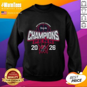 Awesome Pennsylvania Quakers Blue 84 sweatshirt celebrating 2026 Ivy League Men's Basketball Tournament champions.