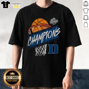 Awesome Duke Blue Devils Women's 2026 ACC Women's Basketball Tournament Champions T-shirt design featuring team colors.