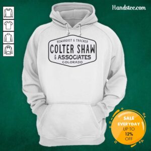 Colter Shaw and Associates Colorado hoodie featuring the official Rewardist logo in a stylish design.
