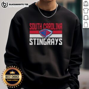 Cozy sweatshirt featuring the Nice South Carolina Stingrays logo, perfect for fans and casual wear.