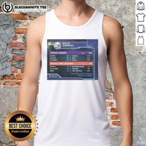 Pretty Knight Riders vs Royal Challengers tank top, inspired by Vivo IPL 2017, featuring vibrant team colors and design.