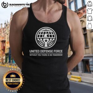 Awesome United Defense Force tank top featuring bold graphics and a stylish design for casual wear.