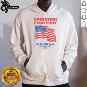 Premium Operation Fury We Are So Back Hoodie in black, featuring bold graphics and a stylish design for ultimate comfort.