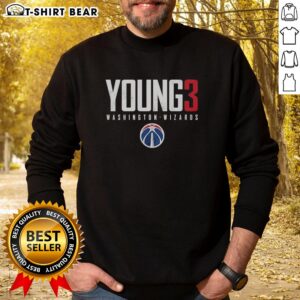 Top Trae Young 3 Washington Wizards Elite Sweatshirt featuring vibrant team colors and a stylish design for fans.