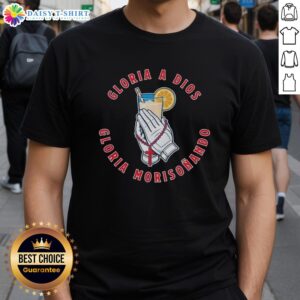 Alt Text: Top Gloria A Dios Gloria Morisoando T-Shirt featuring vibrant design and comfortable fit for casual wear.