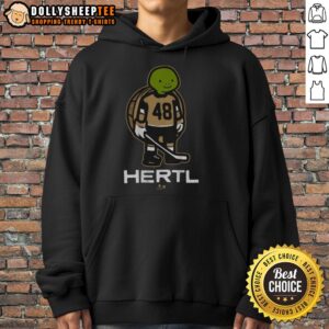 Alt Text: Good Tomas Hertl The Turtle Hoodie featuring a vibrant design perfect for fans of the San Jose Sharks.