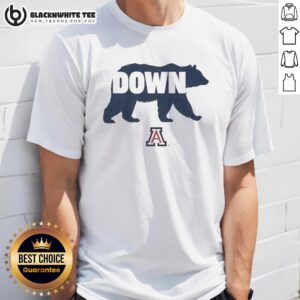 Alt Text: Hot Arizona Wildcats NCAA Bear Down symbol t-shirt featuring bold graphics and vibrant colors for fans.