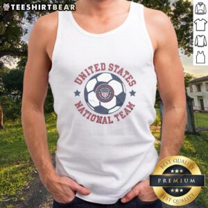 Awesome United States National Team 1986 Crest Tank Top with vintage design, perfect for soccer fans and collectors.