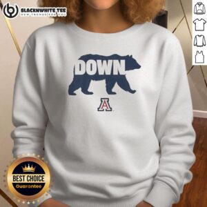 Hot Arizona Wildcats NCAA Bear Down symbol sweatshirt in red, perfect for fans showcasing team spirit.