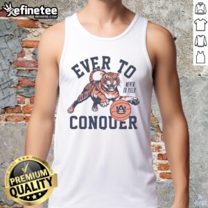 Vintage Auburn basketball tank top featuring 'Good Ever to Conquer' design, perfect for fans and casual wear.