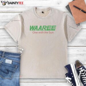 Good Waaree One With The Sun washed t-shirt in vibrant colors, perfect for casual summer outfits.