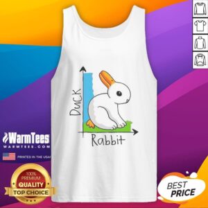 Awesome Duck and Rabbit Tank Top featuring a playful design, perfect for casual summer outfits and animal lovers.