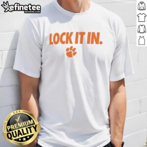 Alt Text: Hot Clemson Tigers 2026 Lock It In T-Shirt featuring bold team colors and logo for ultimate fan style.