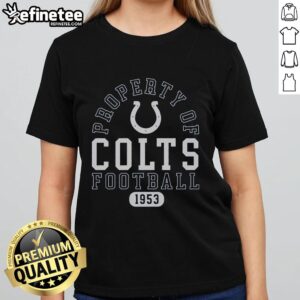 Premium Indianapolis Colts Football Property 1953 Ladies Tee - Stylish women's apparel for Colts fans.