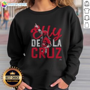 Alt Text: Nice Elly De La Cruz Handcrafted Superstar Sweatshirt in vibrant colors, perfect for casual and stylish outfits.