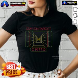Premium Stay On Target 019770 Ladies Tee featuring a stylish design, perfect for casual outings and everyday wear.