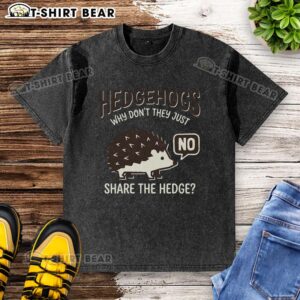 Top Hedgehogs wearing unique Hedge Washed T-Shirts, showcasing their playful personalities and colorful designs.