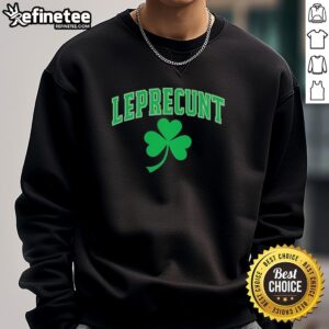 Premium Leprechaunt Shamrock St. Patrick's Day sweatshirt featuring a festive design perfect for holiday celebrations.
