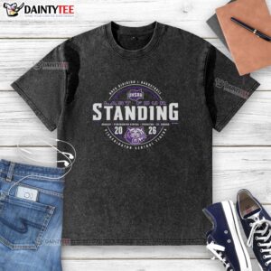 Hot Pickerington Central Tigers 2026 OHSAA Boys Basketball Division 1 Last Four Standing washed t-shirt design.