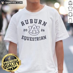 Good Auburn Equestrian 2026 Logo T-Shirt featuring a stylish design for horse riding enthusiasts and Auburn fans.