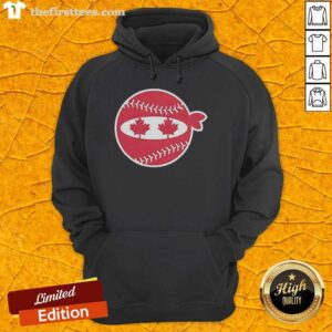Premium Pitching Ninja Canada Baseball Hoodie in vibrant colors, perfect for baseball enthusiasts and team spirit.