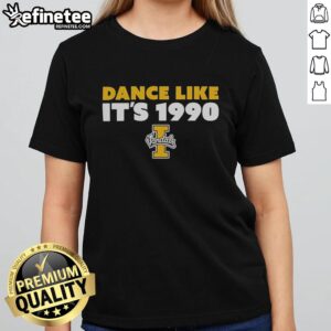 Premium Idaho Vandals Dance Like It's 1990 ladies tee featuring a stylish retro design for fans and alumni.