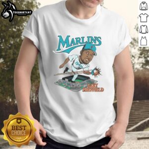 Pretty Florida Marlins Gary Sheffield T-Shirt featuring vibrant colors and a stylish design for baseball fans.