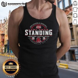 Original Steubenville Big Red 2026 OHSAA Boys Basketball Division 3 Last Four Standing tank top in vibrant colors.