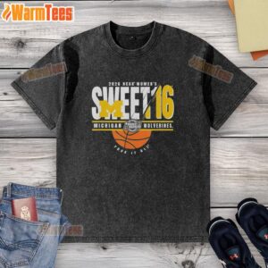 Good Michigan Wolverines NCAA Women's Sweet 16 2026 March Madness T-shirt featuring stylish design and vibrant colors.