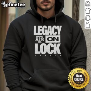 Premium Texas A&M Aggies NCAA 2026 Legacy On Lock Logo Hoodie featuring bold team logo and stylish design.