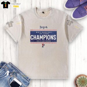 Alt Text: 2026 Premium Ivy League Men's Basketball Tournament Champs washed t-shirt featuring team logo and vibrant colors.
