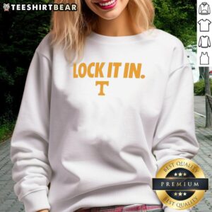 Official Tennessee Volunteers 2026 Lock It In Sweatshirt in orange with logo, perfect for fans and game day wear.