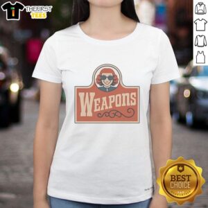 Pretty Weapons Aunt Gladys Zach Cregger Ladies Tee featuring a stylish design and vibrant colors perfect for casual wear.