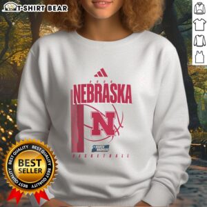 Alt Text: Awesome Nebraska Huskers March Madness sweatshirt featuring team colors and logo, perfect for game day wear.