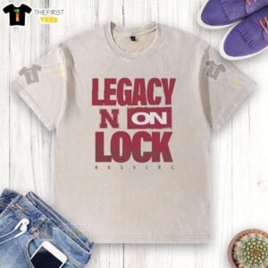 Top Nebraska Huskers NCAA 2026 Legacy On Lock On Washed T-Shirt featuring team colors and logo, perfect for fans.