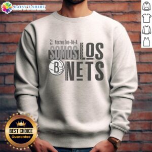 Premium Brooklyn Nets NBA 2025 Noches Ene Be A Training Ornament Sweatshirt featuring team colors and logo.
