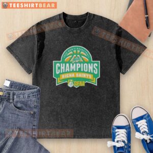 Top Siena Saints 2026 MAAC Hoops Men's Basketball Tournament Champions T-Shirt - Image 6