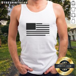 Good USA Redacted Flag Tank Top featuring a stylish design, perfect for patriotic summer outfits and casual wear.