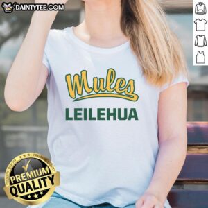 Hot Mules Leilehua Ladies Tee featuring vibrant colors and a stylish design, perfect for casual wear.