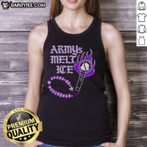 Nice BTS Army's Melt Ice Power lightstick tank top showcasing vibrant design and community spirit for fans.