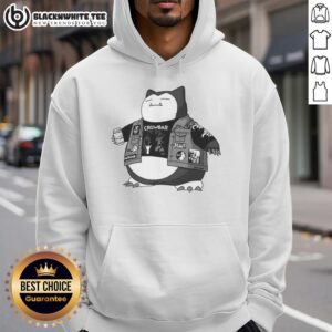 Awesome Pokemon Snorlax sludge metal band hoodie featuring vibrant graphics and a comfortable fit for fans.